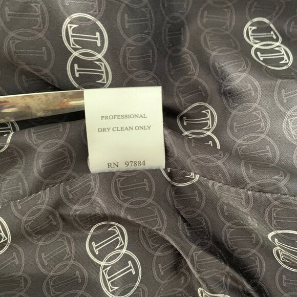 Tart Collections Wool Blend Lamb Leather Trim Fitted Blazer Jacket New - Picture 16 of 16